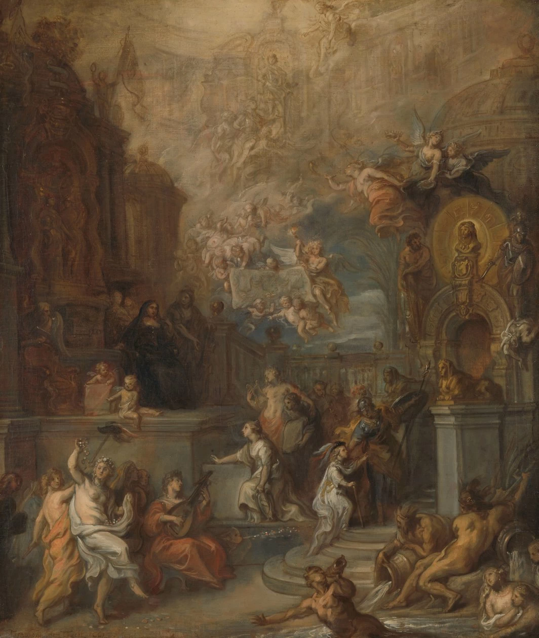 Allegoria dell'Addio di Guglielmo III da Amalia van Solms dopo il trasferimento della Reggenza agli Stati Generali - Rijks Museum, Amsterdam